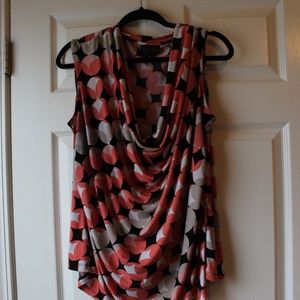 Worthington Sleeveless cowl tunic top